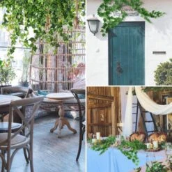 MINKUROW Bcc 12 Pezzi Ghirlanda Di Edera Artificiale Ghirlanda Di Edera Artificiale Verde Per Giardino, Matrimonio, (2,1 M, 12 Strisce) -Vendite ATMOSPHERA || None || Maxwell & Williams 69788229 3