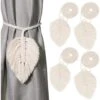 MINKUROW Fermatenda Per Tende, 4 Pezzi Fermatenda Per Tende Foglie Boho Porta Tende In Cotone Macramè Porta Tende Con Coulisse Tenda In Corda Di Cotone Beige -Vendite ATMOSPHERA || None || Maxwell & Williams 69789780 1