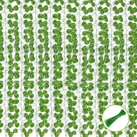 MINKUROW Bcc 12 Confezione Ghirlanda Di Foglie Di Anguria Artificiale Foglie Artificiali Con Fascette, Ghirlanda Di Piante Per Decorazioni Da Parete, Giardino, Matrimonio, Festa 3 MINKUROW Bcc 12 Confezione Ghirlanda Di Foglie Di Anguria Artificiale Foglie Artificiali Con Fascette, Ghirlanda Di Piante Per Decorazioni Da Parete, Giardino, Matrimonio, Festa