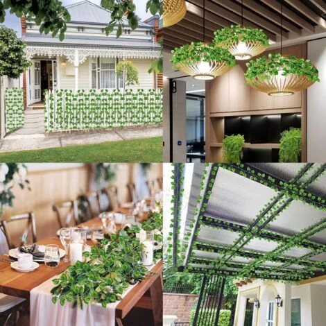 MINKUROW Bcc 12 Confezione Ghirlanda Di Foglie Di Anguria Artificiale Foglie Artificiali Con Fascette, Ghirlanda Di Piante Per Decorazioni Da Parete, Giardino, Matrimonio, Festa 7 MINKUROW Bcc 12 Confezione Ghirlanda Di Foglie Di Anguria Artificiale Foglie Artificiali Con Fascette, Ghirlanda Di Piante Per Decorazioni Da Parete, Giardino, Matrimonio, Festa - immagine 5