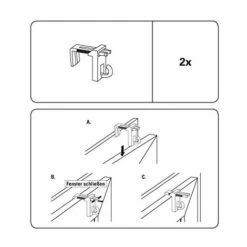 Gardinia Terminali Per Tende, ABS, Bianco, 2 Unità -Vendite ATMOSPHERA || None || Maxwell & Williams 70687881 3