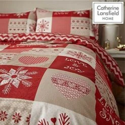 Catherine Lansfield Let It Snow - Set Copripiumino Matrimoniale Facile Da Pulire, Colore: Rosso -Vendite ATMOSPHERA || None || Maxwell & Williams 70787668 4