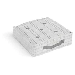 Soleil D'ocre Cuscino Per Sedia, 40 X 40 X 8 Cm, Colore: Bianco