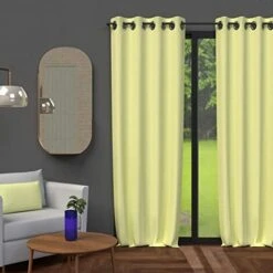 Soleil D'ocre, Tenda Con Occhielli, 135 X 250 Cm, Colore: Verde Limone -Vendite ATMOSPHERA || None || Maxwell & Williams 70879284 2