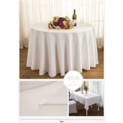 Tovaglia Tovaglia Rotonda Casa Ristorante Cerimonia Di Nozze Antirughe Antimacchia Decorazione Da Tavola Per Ricevimento Di Compleanno Bianco Rotondo:220cm -Vendite ATMOSPHERA || None || Maxwell & Williams 71145029 4