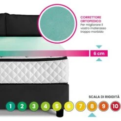 Topper Rigido ORTOPEDICO Made In ITALY, Il Correttore Per Materasso Alto 6 Cm Con Tessuto Traspirante Sfoderabile - AIR BIOGREEN 80x190 Cm Singolo Standard -Vendite ATMOSPHERA || None || Maxwell & Williams 71545956 3