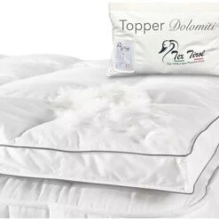 TOPPER Per Materasso In PIUMINO Oca TEX TIROL © DOLOMITI 50% Piumino Oca / 50% Piuma Oca Singolo Cm. 80x190
