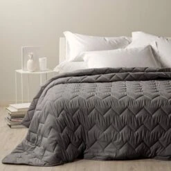 Caleffi - Trapunta Studio 100% Poliestere Tinta Unita Singolo Grigio