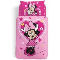 Caleffi - Completo-copripiumino Minnie Trendy 100% Cotone Ragazza Singolo