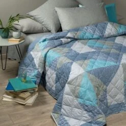 Caleffi - Copriletto-trapuntato Denim Blues 100% Cotone Ragazzo Singolo Blu -Vendite ATMOSPHERA || None || Maxwell & Williams 74261026 3