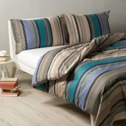 Caleffi - Parure-copripiumino Miller 100% Cotone Geometrico Matrimoniale Tortora -Vendite ATMOSPHERA || None || Maxwell & Williams 74261832 2