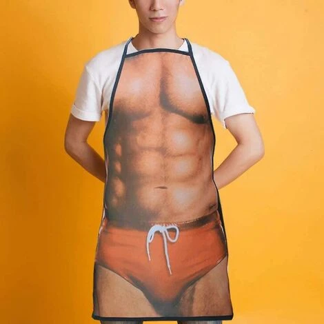 Sexy Divertente Novità Grembiule Da Cucina, Sexy Uomo Grembiule, Cucina Bbq Festa Musclenerd 6 Sexy Divertente Novità Grembiule Da Cucina, Sexy Uomo Grembiule, Cucina Bbq Festa Musclenerd - immagine 4