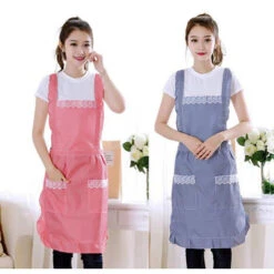 Grembiule Da Cucina A Doppia Tasca Senza Maniche Grembiule Da Cucina Impermeabile Antiolio Per La Pulizia Della Casa Forniture Da Cucina Grembiule Da Donna