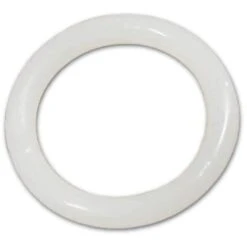 Anello Tubolare Per Scorritenda In Moplen Pieno Bianco 22X30 Mm Conf. 250 Pz