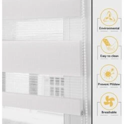 Tenda A Rullo Giorno Notte, Tessuto Doppio, 50 X 150 Cm Bianca, Tenda Senza Foratura, Traslucida, Protezione Privacy -Vendite ATMOSPHERA || None || Maxwell & Williams 75983662 3