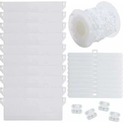 10 Pz California Piatto Peso Cieco Peso Peso Persiane Verticali Piatto Peso Lamella Verticale Cieca 127mm Bianco Parte Di Ricambio