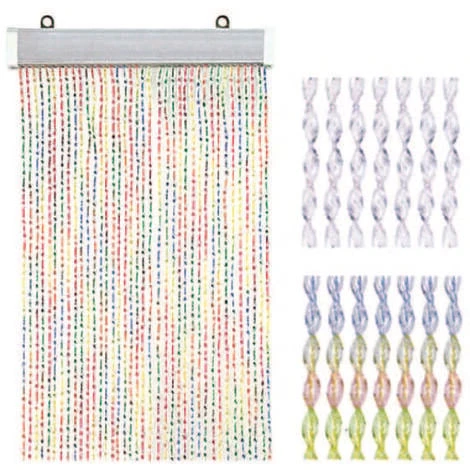 Tenda In Pvc Tipo Europa Multicolore - Cm.125x230h. 3 Tenda In Pvc Tipo Europa Multicolore - Cm.125x230h.