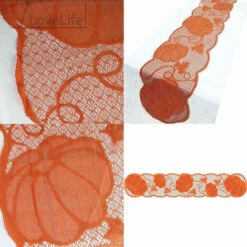 Runner Da Tavolo A Forma Di Zucca Per La Decorazione Della Tavola Autunnale - Runner Da Tavola Del Ringraziamento 72 X 13 Pollici - Runner Da Tavola In Pizzo Arancione 1pz -Vendite ATMOSPHERA || None || Maxwell & Williams 76354308 4