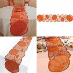 Runner Da Tavolo A Forma Di Zucca Per La Decorazione Della Tavola Autunnale - Runner Da Tavola Del Ringraziamento 72 X 13 Pollici - Runner Da Tavola In Pizzo Arancione 1pz -Vendite ATMOSPHERA || None || Maxwell & Williams 76354308 5