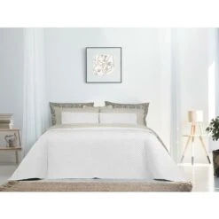 Copriletto Imbottito 230 X 250 Cm 100g/m² Bianco - FARLLA
