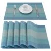 Tovagliette All'americana Tovagliette Pulibili Set Di 6 Tovagliette All'americana Tovagliette Resistenti Al Calore In PVC Blu Tovagliette In Vinile Tovagliette Antimacchia Per La Casa Ristorante Cucin -Vendite ATMOSPHERA || None || Maxwell & Williams 76873428 1