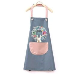 Grembiule Da Cucina Impermeabile, Grembiule Da Barbecue Regolabile Con Tasca, Grembiule