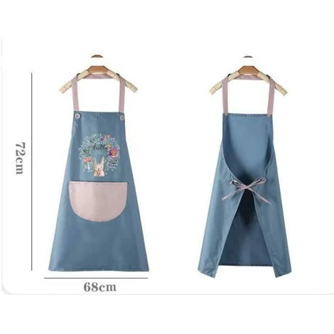 Grembiule Da Cucina Impermeabile, Grembiule Da Barbecue Regolabile Con Tasca, Grembiule 5 Grembiule Da Cucina Impermeabile, Grembiule Da Barbecue Regolabile Con Tasca, Grembiule - immagine 3