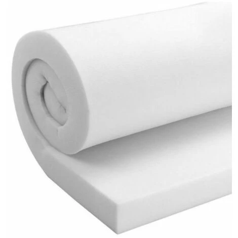 TENDAGGIMANIA Lastra Foglio Spugna Gommapiuma 100 X 200 CM In Poliuretano Espanso, Per Imbottitura Cuscini Divani Panche Materassi, Densità 25- Spessore 1 Cm 3 TENDAGGIMANIA Lastra Foglio Spugna Gommapiuma 100 X 200 CM In Poliuretano Espanso, Per Imbottitura Cuscini Divani Panche Materassi, Densità 25- Spessore 1 Cm