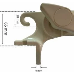 TENDAGGIMANIA ® Coppia BRACCETTI Per Tenda Da Sole A Caduta- In Alluminio - Misura 50 Cm - Colore Avorio -Vendite ATMOSPHERA || None || Maxwell & Williams 77238940 4