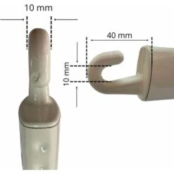 TENDAGGIMANIA ® Coppia BRACCETTI Per Tenda Da Sole A Caduta- In Alluminio - Misura 50 Cm - Colore Avorio -Vendite ATMOSPHERA || None || Maxwell & Williams 77238940 5