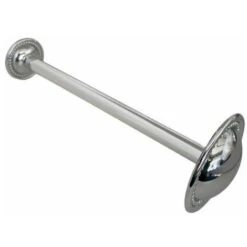 Reggi Tenda FERMATENDA EMBRASSE In Ottone Per Tenda A Parete, 20 CM X 70 MM - Colore Cromo