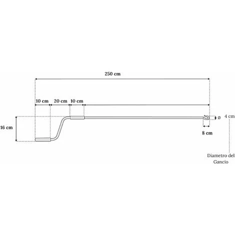 TENDAGGIMANIA Asta Di MANOVRA Per Tenda Da Sole AVVOLGIBILE Universale MANOVELLA Maniglia- 150 CM - Colore Nero 5 TENDAGGIMANIA Asta Di MANOVRA Per Tenda Da Sole AVVOLGIBILE Universale MANOVELLA Maniglia- 150 CM - Colore Nero - immagine 3