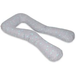 Cuscino Allattamento - Cuscino Gravidanza - Grande - 100% Cotone - Gatti E Cuori