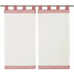 LINDER, Tende A Quadretti, 2 Pz., 45 X 90 Cm