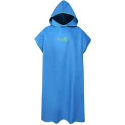 Poncho Da Surf Accappatoio Ad Asciugatura Rapida Accappatoio Con Cappuccio Coperta Da Spiaggia In Microfibra Telo Da Bagno Asciugamano Da Bagno Muta Poncho Da Spiaggia Per Adulti (blu)