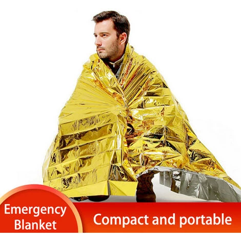 Coperta Di Emergenza Coperta Di Sopravvivenza Tenda Da Campeggio Attrezzatura Di Emergenza Esterna Impermeabile Termica (Silver, Silver-1pcs) 4 Coperta Di Emergenza Coperta Di Sopravvivenza Tenda Da Campeggio Attrezzatura Di Emergenza Esterna Impermeabile Termica (Silver, Silver-1pcs) - immagine 2