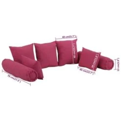 Set Di Cuscini 7 Pz In Tessuto Rosa VidaXL -Vendite ATMOSPHERA || None || Maxwell & Williams 78213568 3