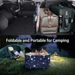 Vasca Da Bagno Pieghevole Per Adulti, 120 68 57 Cm Grande Vasca Da Doccia Portatile Rimovibile Antiscivolo, Vasca Da Bagno A Immersione Autoportante, Vasca Da Bagno Spa Pieghevole Per Piccoli Bagni, -Vendite ATMOSPHERA || None || Maxwell & Williams 78584467 4