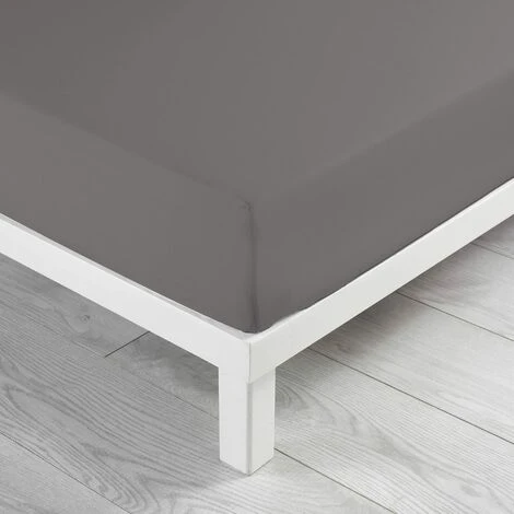 Douceur D'Intérieur, Coprimaterasso In Cotone, 57 Fili, 140 X 190 Cm, Grigio (Mausgrau) 3 Douceur D'Intérieur, Coprimaterasso In Cotone, 57 Fili, 140 X 190 Cm, Grigio (Mausgrau)