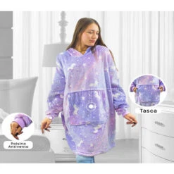 Felpa Gigante Plaid Con Maniche Coperta Luminosa Ultra Morbida Larga -Vendite ATMOSPHERA || None || Maxwell & Williams 79116431 4