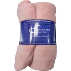 Coperta In Flanella Per Divano E Letto Rosa Tenue 120x150cm