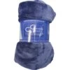 Coperta In Flanella Per Divano E Letto Soft Blu 120x150cm