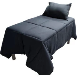 Piumino Materiale 100% Poliestere Fibra Di Riempimento Colore Blu Letto 90 CM