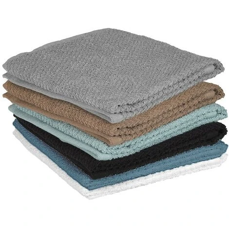 Asciugamano Ospiti E Bidet 100% Cotone Turchese Cobalto 40x60 Cm 6 Asciugamano Ospiti E Bidet 100% Cotone Turchese Cobalto 40x60 Cm - immagine 4