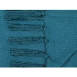 Copriletto A Frange 140 X 200 Cm Cotone Blu - SEGNA -Vendite ATMOSPHERA || None || Maxwell & Williams 80591361 4