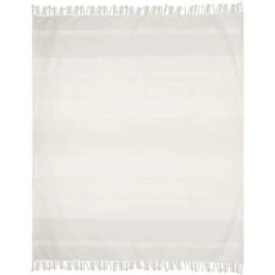 Copriletto A Frange 140 X 200 Cm Cotone Beige - SEGNA -Vendite ATMOSPHERA || None || Maxwell & Williams 80591386 5