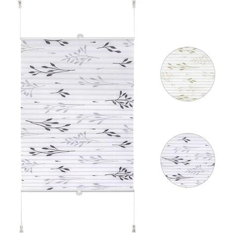 WOLTU Tenda A Rullo Plissettata Oscurante Tessuto Per Finestra Porte Senz 85 X 130 Cm 3 WOLTU Tenda A Rullo Plissettata Oscurante Tessuto Per Finestra Porte Senz 85 X 130 Cm