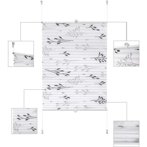 WOLTU Tenda A Rullo Plissettata Oscurante Tessuto Per Finestra Porte Senz 85 X 130 Cm 6 WOLTU Tenda A Rullo Plissettata Oscurante Tessuto Per Finestra Porte Senz 85 X 130 Cm - immagine 4