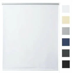 WOLTU Tenda A Rullo Oscurante Termica Isolante Finestra Porta Senza Fori Bianco 40x160 Cm
