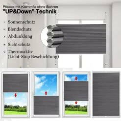 WOLTU Tenda Plissettata A Nido D'Ape Tende Avvolgibili Oscurante Al Per Finestra Grigio Scuro 80x120 Cm -Vendite ATMOSPHERA || None || Maxwell & Williams 80880017 5